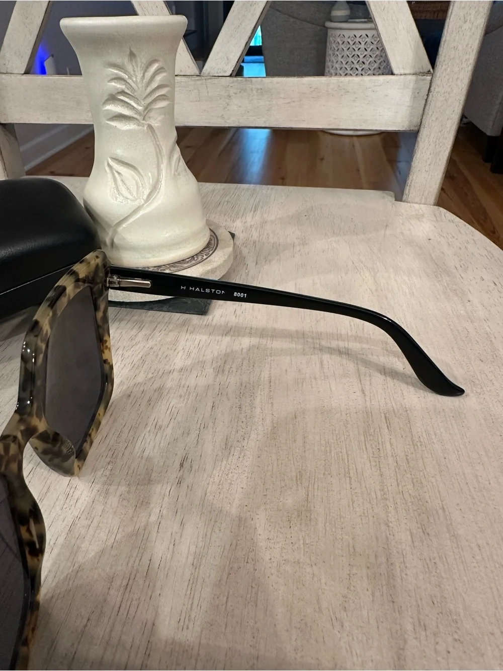 H by Halston Tortoiseshell Square Sunglasses with Dark Lenses